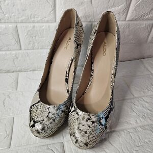 ALDO 'Edaressa' Snakeskin Platform High Heels